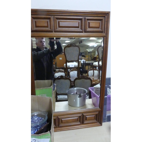 124 - Chinese Rosewood Wall Mirror