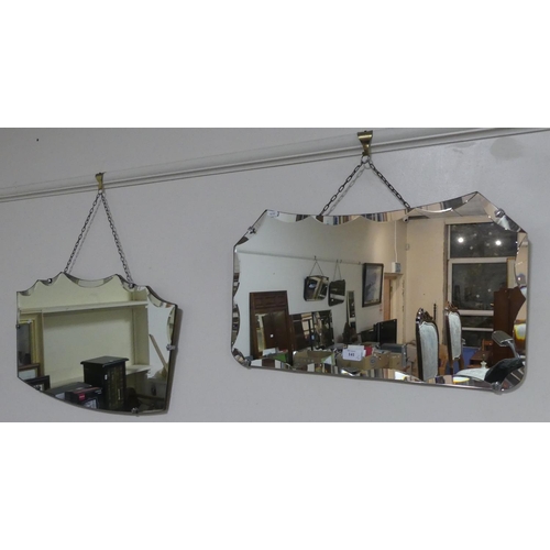 141 - 2 Bevelled Wall Mirrors