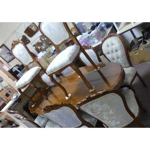 156 - Italian Dining Table & 10 Chairs