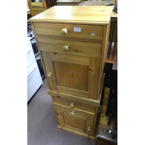 174 - Pair Pine Bedside Cabinets