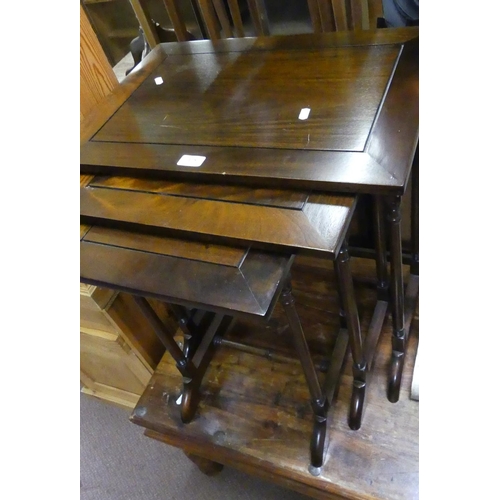175 - Mahogany Nest of 3 Tables