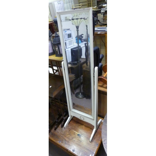 177 - Hardwood Coffee Table & Cheval Mirror