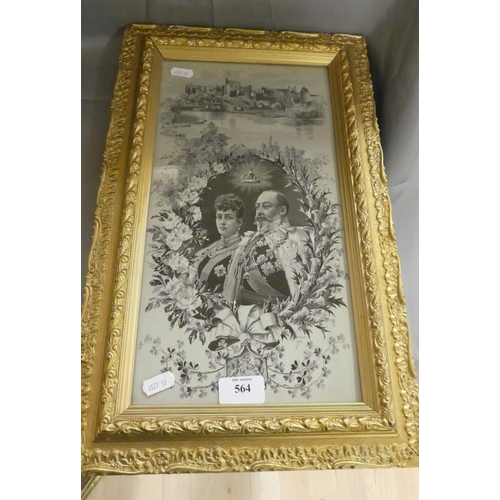 564 - Stevengraph to Commemorate the Coronation of Edward VII 1902.