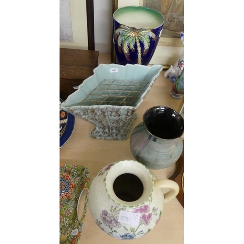 581 - 4 Decorative Pottery Vases