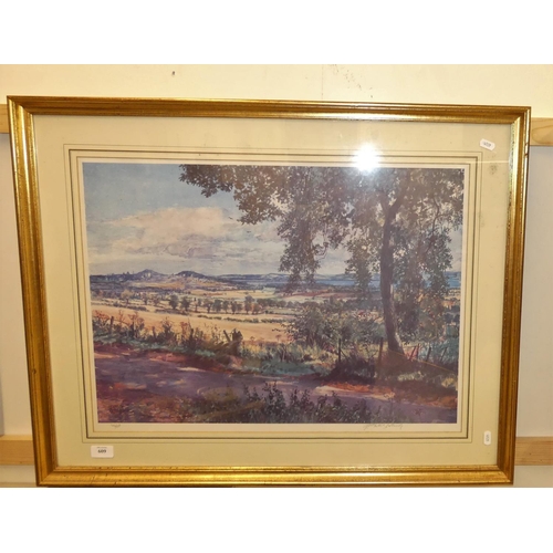 609 - Framed & Signed Limited Edition McIntosh Patrick Print - View of Dundee 62 x 44 cms