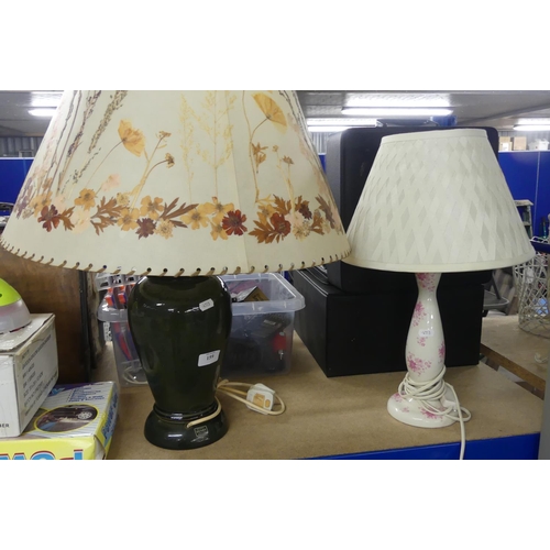 159 - Denby Table Lamp & Laura Ashley Lamp