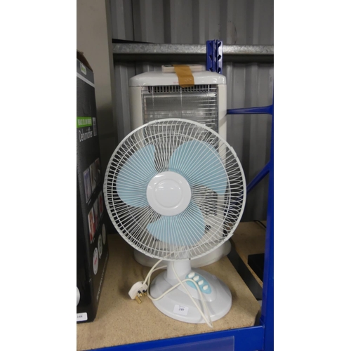 249 - John Lewis Fan & Halogen Heater