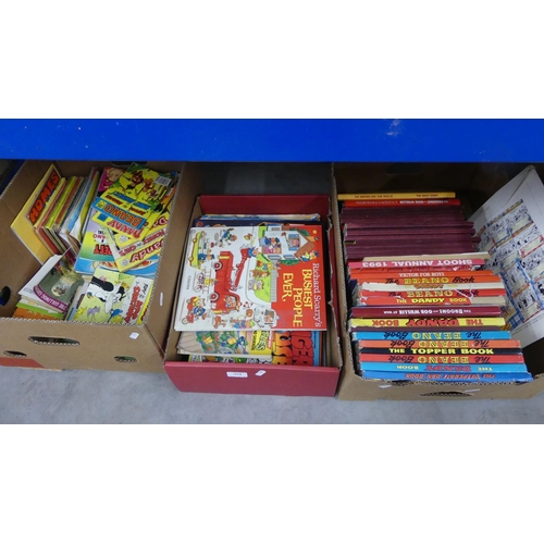 254 - 3 Boxes - Beano's & Dandy Books & Comics