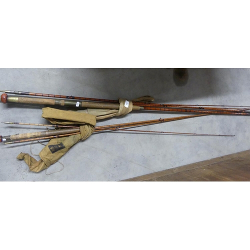 265 - 2 Hardy's Cane Fishing Rods