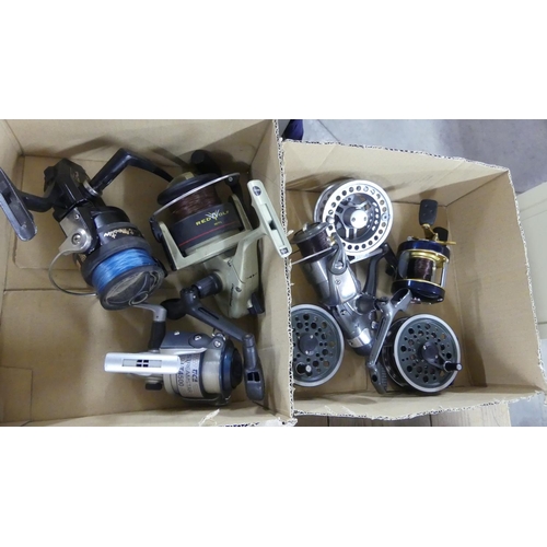 285 - 2 Boxes - Assorted Fishing Reels