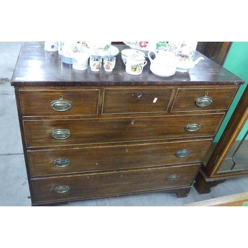 320 - Mahogany Inlaid 3 0 3 Chest