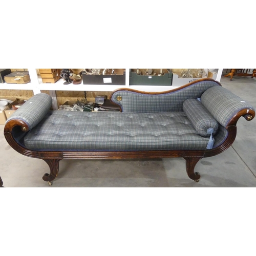 340 - Regency Recamier Chaise Longue with Sabre Legs