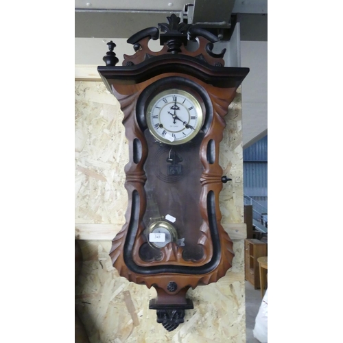 343 - Mahogany Wall Clock