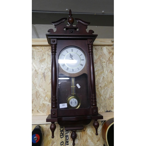 351 - Mahogany Wall Clock