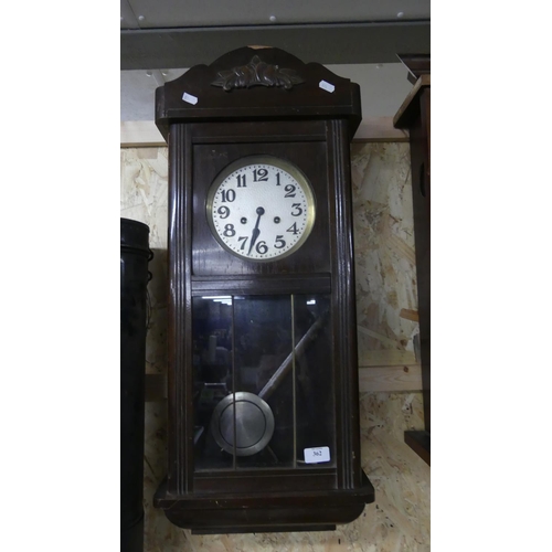 362 - Mahogany Wall Clock