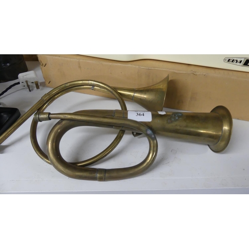 364 - 2 Brass Horns