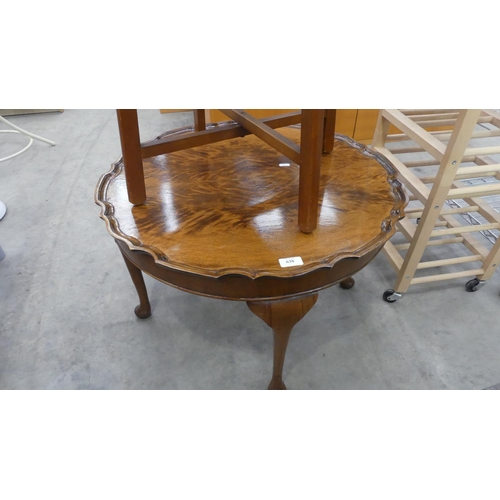 638 - Mahogany Queen Ann Leg Occasional Table