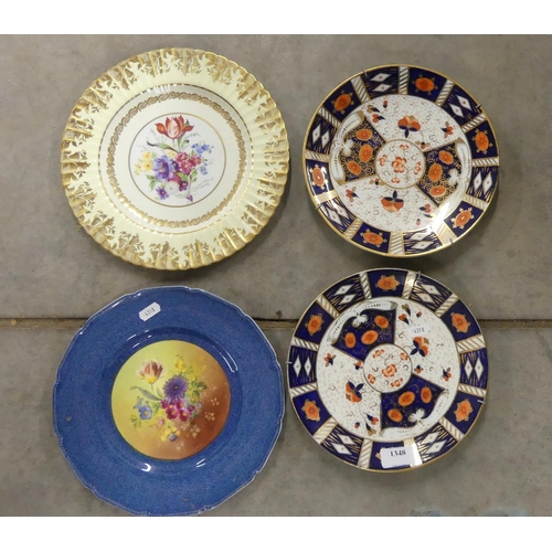 1348 - 4 x Decorative Cabinet Plates