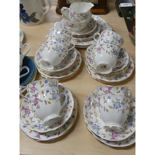 988 - Royal Albert Minuet Pattern Bone China Tea Set.