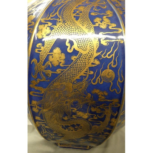 1176 - Very Substantial Antique Qianlong Chinese Porcelain Vase (1736-95) Octagonal globular form, the segm... 