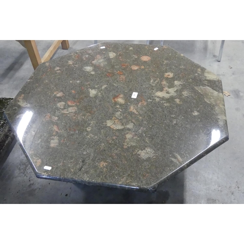 101 - Marble Effect Octagonal Coffee Table