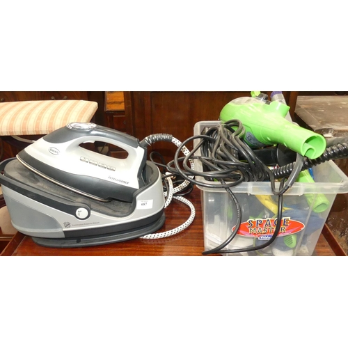 687 - Steam Iron & Steam Cleaner