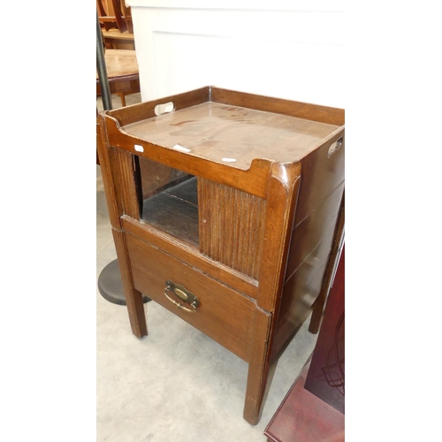 1868 - Antique Commode with Tambour Shutter.