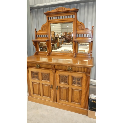 1964 - Victorian Oak Mirror Back Sideboard