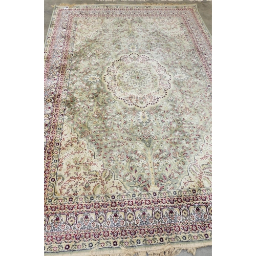 2113 - Turkish fringed wool Rug.
158 by 231 cm.