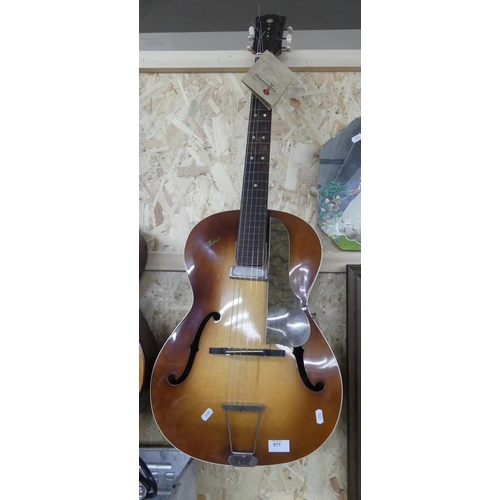 577 - Hofner Congress Guitar No. 6521 in Case