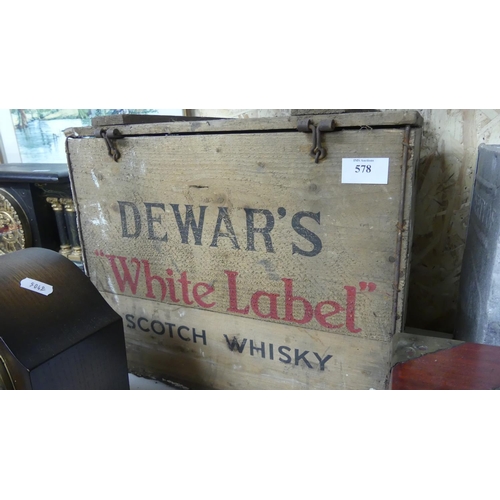 578 - Dewars Whisky Crate