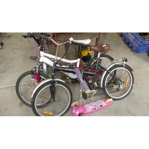 85 - 2 x Children's Bicycles and a Scooter