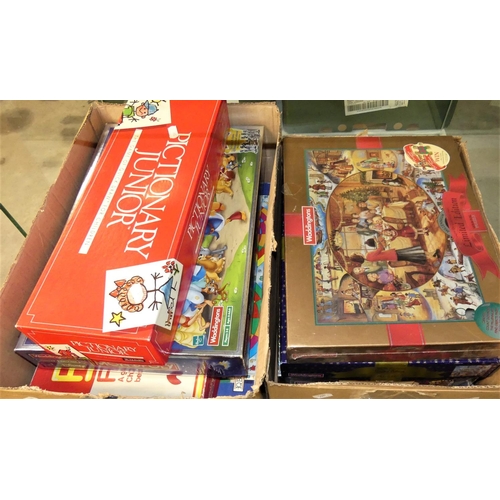 1485 - Two Boxes of Board Games & Jig-Saws.