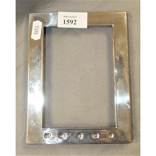 1592 - Late 20th Century Silver Mounted Photo Frame, approx 16.5 x 13cm.