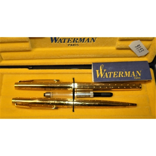 1611 - Cased Set of Waterman Ballpoint Pens