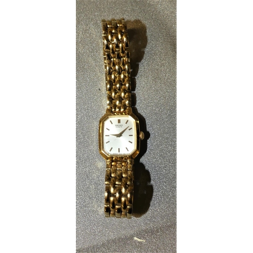 1643 - Ladies Seiko Wrist Watch with Gold Plated Bracelet