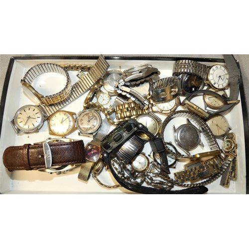 1650 - Tray lot of Mixed Watches - Including an Early Oyster Example.