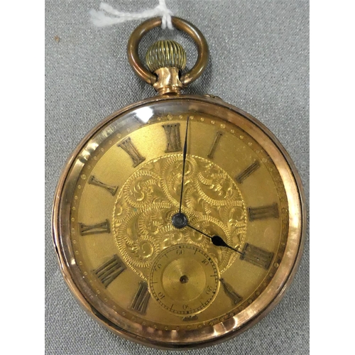 1688 - 9ct Gold Cased Pocket Watch -as found