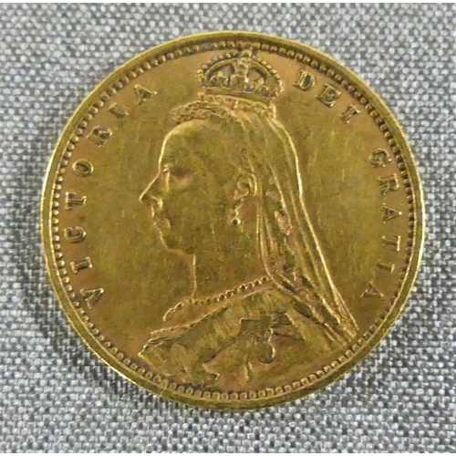 1747 - Victoria 1/2 Gold Sovereign