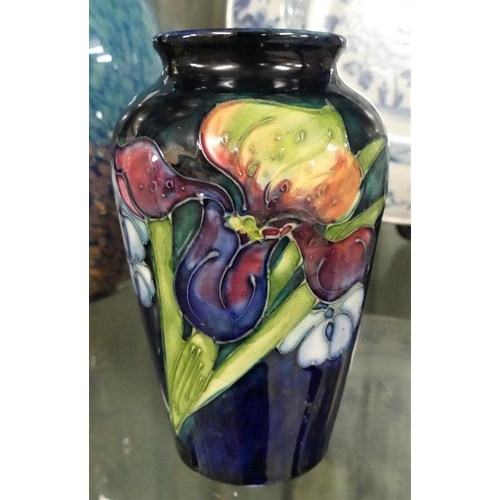 1020 - Small Moorcroft Iris Pattern Vase.