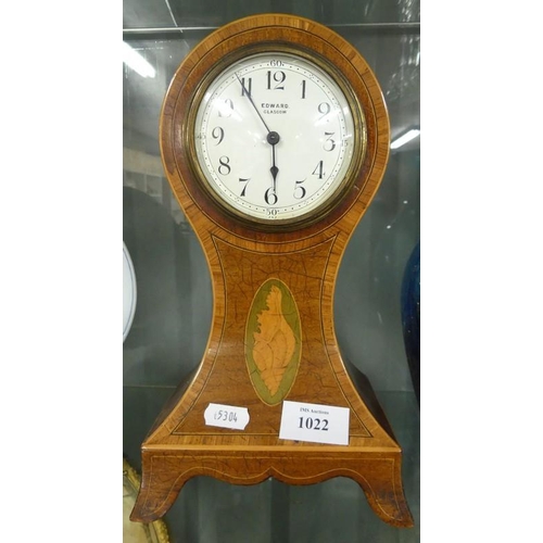 1022 - Edwardian Balloon Mantel Clock.