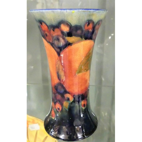 1033 - Moorcroft Pottery Vase - Pomegranate Pattern.