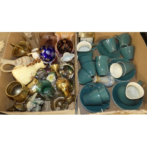 1248 - Two Boxes - Poole Pottery Tea Set, Assorted Vases, Pottery etc.