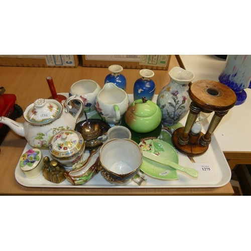 1275 - Tray Lot - Assorted Pottery etc.