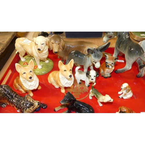 1280 - Tray Lot - Assorted Animal Ornaments.