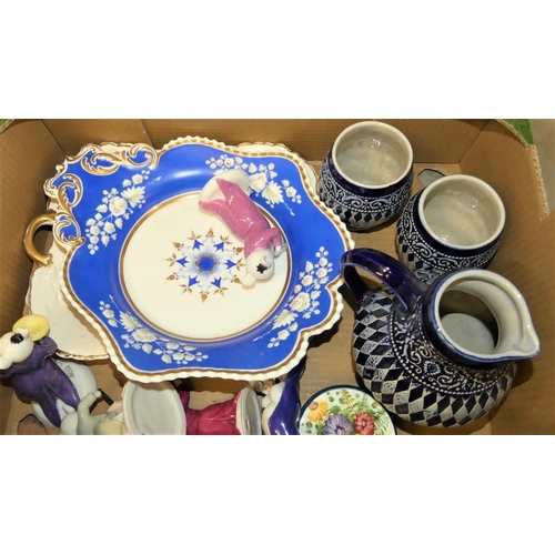 890 - Box - Porcelain Dishes, Figures etc.