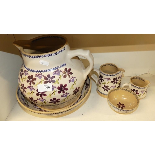 900 - Nicholas Mosse Pottery Ewer & Basin, Sugar Bowl, Milk Jugs etc.