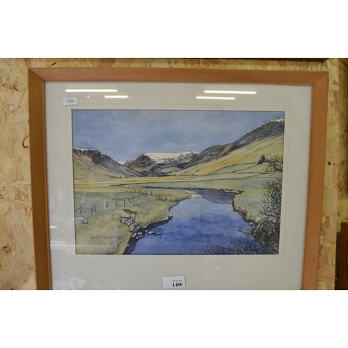 1480 - Framed Watercolour - Entitled 