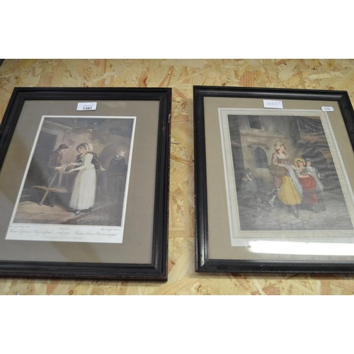 1483 - Pair of Framed Prints - Cries of London.