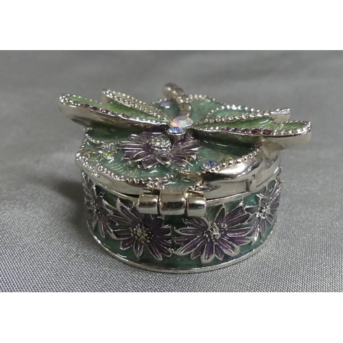 1818 - Monet Enamel Gem-Set Trinket Box.